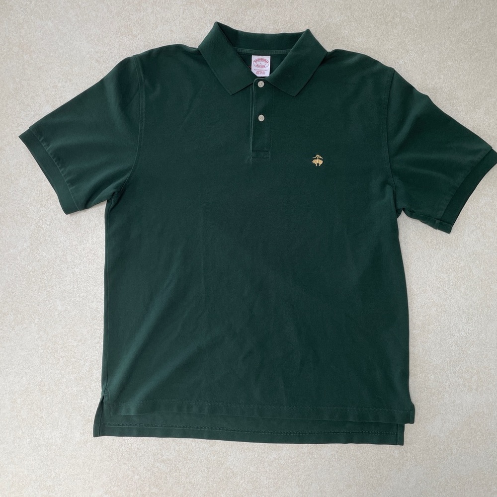 EUC Brooks Brothers Men's Green Polo Shirt